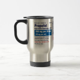 Funny Medical Propofol Label トラベルマグ