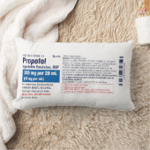 Funny Medical Propofol Label ランバークッション (ブランケット)
