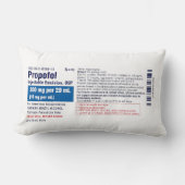 Funny Medical Propofol Label ランバークッション (正面)