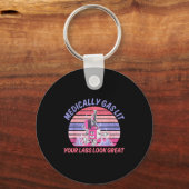 Funny Medically Gaslit Your Labs Look Great  キーホルダー (正面)