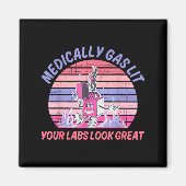 Funny Medically Gaslit Your Labs Look Great  マグネット (正面)