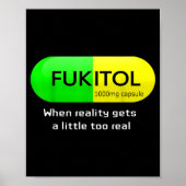 Funny Medication Gooditol Capsule Pharmacy Humor ポスター (正面)