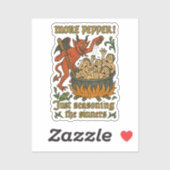 Funny Medieval Meme Devil Cartoon Halloween シール (シート)