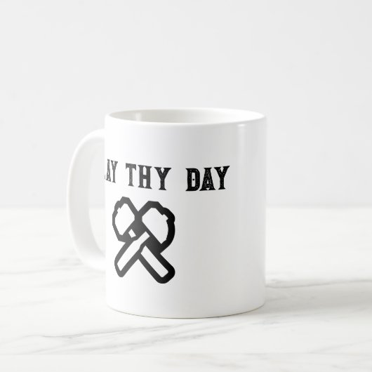 funny medieval mug コーヒーマグカップ (正面左)