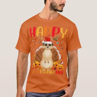 Funny Meerkat Animal Lover Happy Meerkat HelloThan Tシャツ