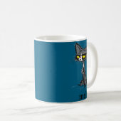 Funny Meh Cat Gift For Cat Lovers  コーヒーマグカップ (正面右)