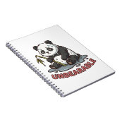 Funny Melting Panda Burnt Out Sticker  ノートブック (右側)