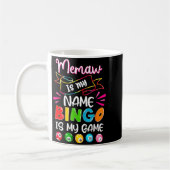 Funny Memaw Is My Name Bingo Is My Game, Bingo Lov コーヒーマグカップ (左)