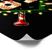 Funny Meme 67 Christmas Baseball Ice Cream Men Boy ポスター (角)