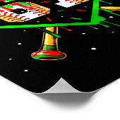 Funny Meme 67 Christmas Baseball Ice Cream Men Boy ポスター (角)