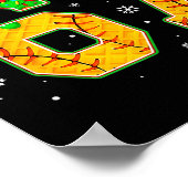 Funny Meme 67 Christmas Baseball Ice Cream Men Boy ポスター (角)