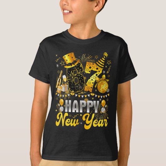 Funny Meme 67 Happy New Year 2026 Six Seven Family Tシャツ (正面)