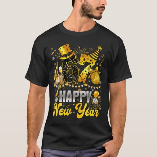 Funny Meme 67 Happy New Year 2026 Six Seven Family Tシャツ (正面)