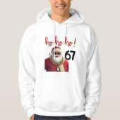 Funny Meme 67 Santa Christmas Sweatshirt  パーカ (正面)