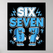 Funny Meme 67 Six Seven 6 7 Italian Brainrot Boys  ポスター (正面)