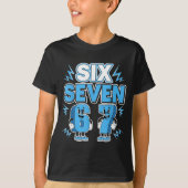 Funny Meme 67 Six Seven 6 7 Italian Brainrot Boys  Tシャツ (正面)
