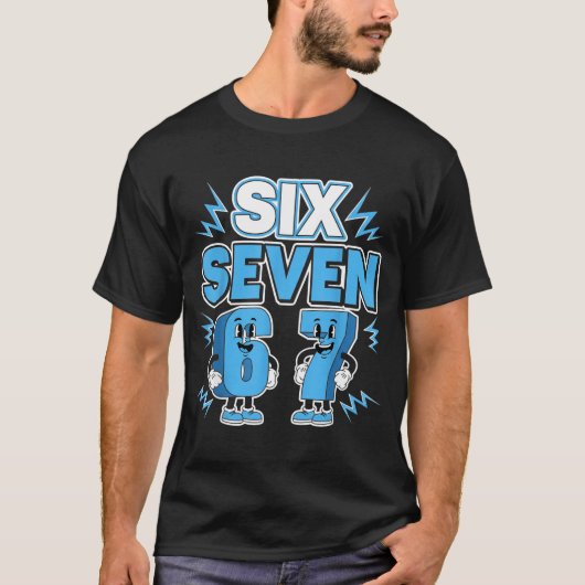 Funny Meme 67 Six Seven 6 7 Italian Brainrot Boys  Tシャツ (正面)