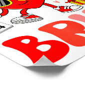 Funny Meme 67 Six Seven Bruh Valentine Heart Toddl ポスター (角)