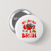Funny Meme 67 Six Seven Bruh Valentine Heart Toddl 缶バッジ (正面&裏面)