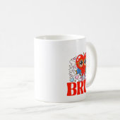 Funny Meme 67 Six Seven Bruh Valentine Heart Women コーヒーマグカップ (正面右)