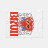 Funny Meme 67 Six Seven Bruh Valentine Heart Women フリースブランケット (正面(横))