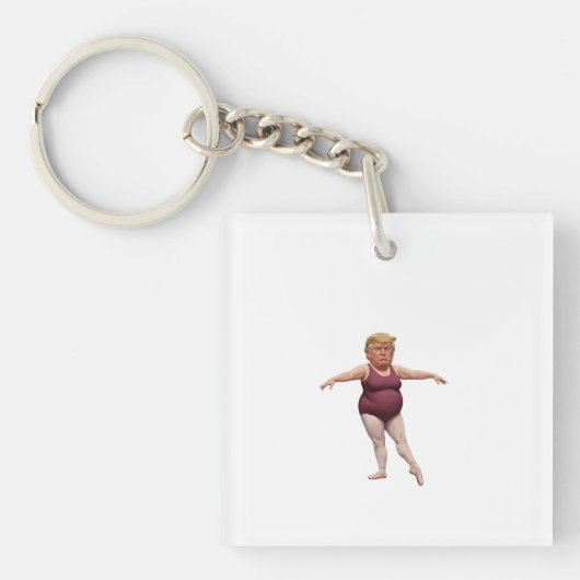 Funny Meme Caricature Keychain Humor Accessory キーホルダー (正面)