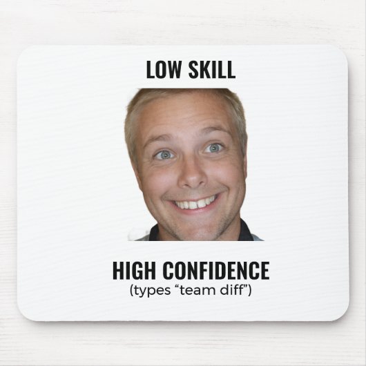 Funny Meme Gamer Mousepad Low Skill マウスパッド (正面)