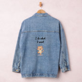 Funny Meme Illustration Denim Jacket デニムジャケット (ハンガー)