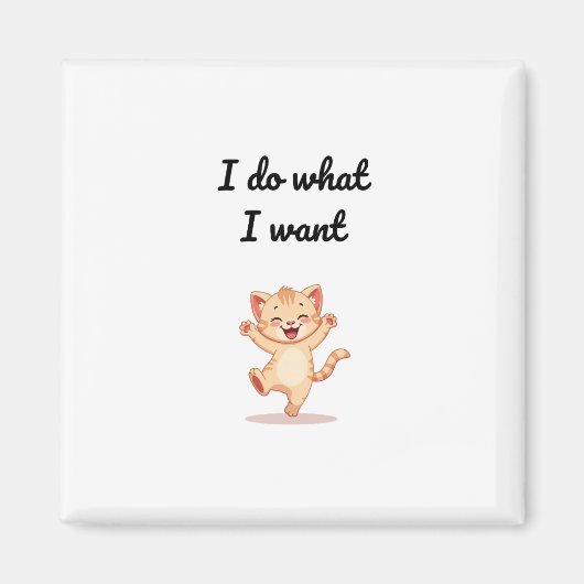 Funny Meme Illustration Magnet マグネット (正面)