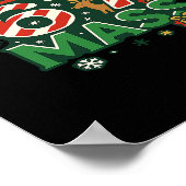 Funny Meme Merry 67 M Candy Cane Christmas Numbers ポスター (角)