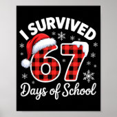 Funny Meme Six Seven Christmas I Survived 67 Days ポスター (正面)