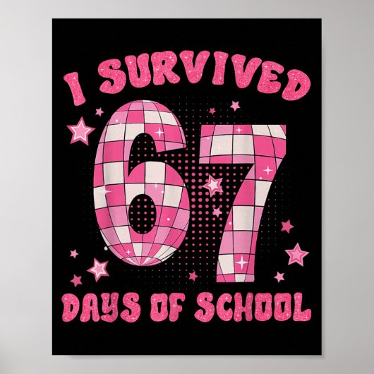 Funny Meme Six Seven Teacher I Survived 67 Days Of ポスター (正面)