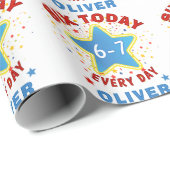 Funny Meme Six Today 6-7 Every Day Birthday Kid's  ラッピングペーパー (ロールコーナー)