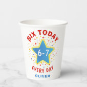 Funny Meme Six Today 6-7 Every Day Birthday Kid's  紙コップ (正面)