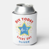 Funny Meme Six Today 6-7 Every Day Birthday Kid's  缶クーラー (缶正面)