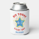 Funny Meme Six Today 6-7 Every Day Birthday Kid's  缶クーラー (缶裏面)