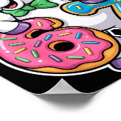 Funny Meme Unicorn Girls Kids Six Seven 6-7 Brainr ポスター (角)