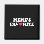 Funny Meme's Favorite Son Daughter I'm Meme's Favo マグネット (正面)