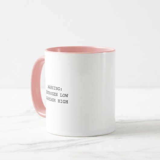 Funny Menopause Hormonal Humorous マグカップ (正面左)