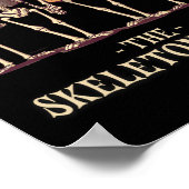 Funny Men's Halloween Skeleton Crew  ポスター (角)