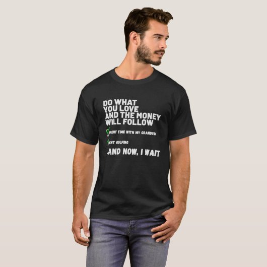 Funny Mens Womens Christian Prayed Went Golfing Tシャツ (正面フル)