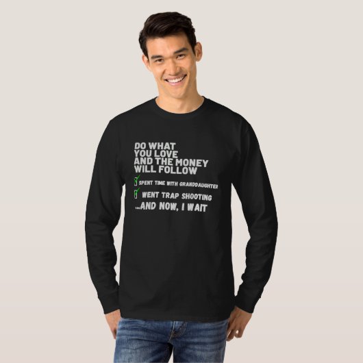 Funny Mens Womens Christian Prayed Went Trap Shoot Tシャツ (正面フル)