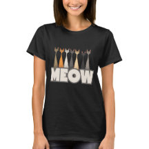Funny Meow Peeking Cats Crew | Cat Humor Graphic