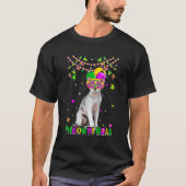 Funny Meowdi Gras Devon Rex Cat Mardi Gras Carniva Tシャツ (正面)