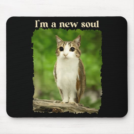 Funny Meowl Meme, Cat Owl Meme Brainrot Gen Alpha  マウスパッド (正面)