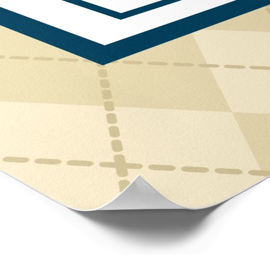 Funny Mermaid Beach Sign Wall Art Poster ポスター (角)