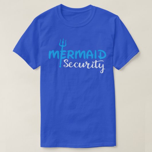 Funny Mermaid Security Tシャツ (デザイン正面)