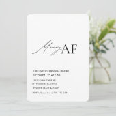 Funny Merry AF Christmas Dinner Party  招待状 (スタンド正面)