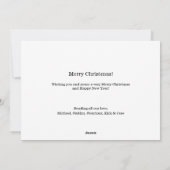Funny Merry and Bright Large Family Christmas Card シーズンカード (裏面)