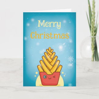 Funny Merry Christmas Folded Greeting Card カード
